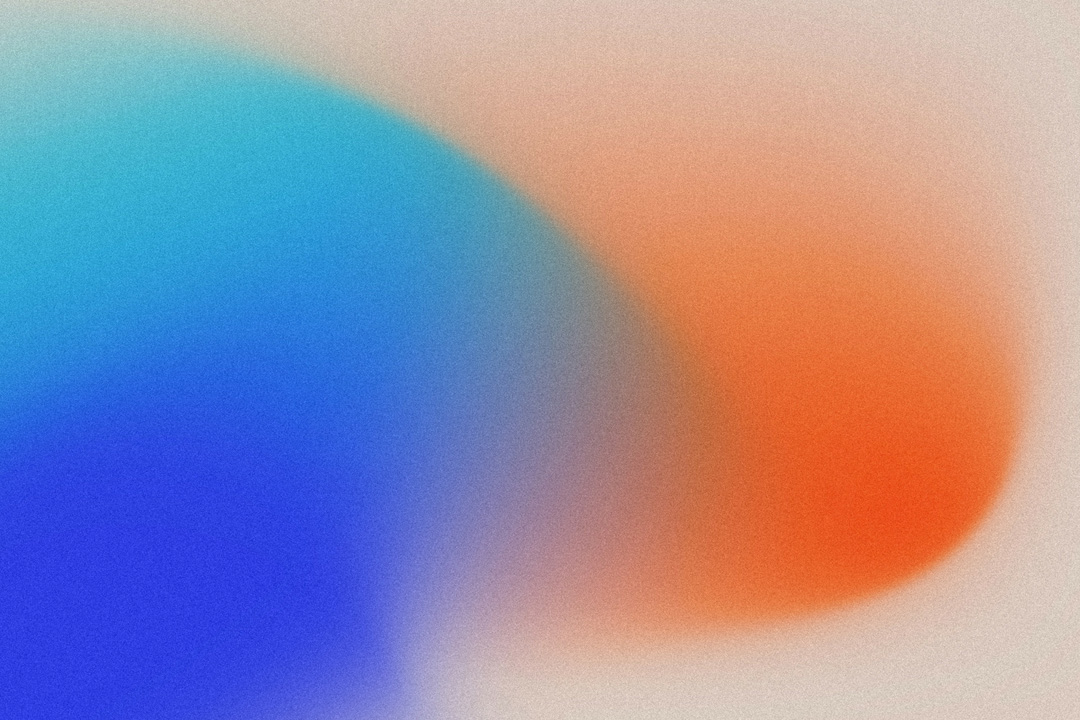 Retro gradient background with grain texture
