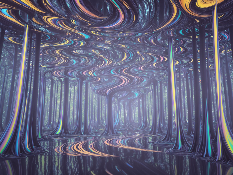 Retro gradient background with grain texture