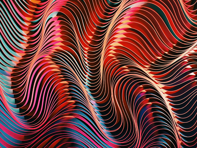 Colorful abstract wave-like pattern